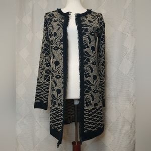 Gottardi Wool Blend Long Cardigan Made in Italy Size S